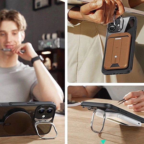 Zestaw ESR Classic Hybrid Kickstand Halolock MagSafe na iPhone 16 Plus