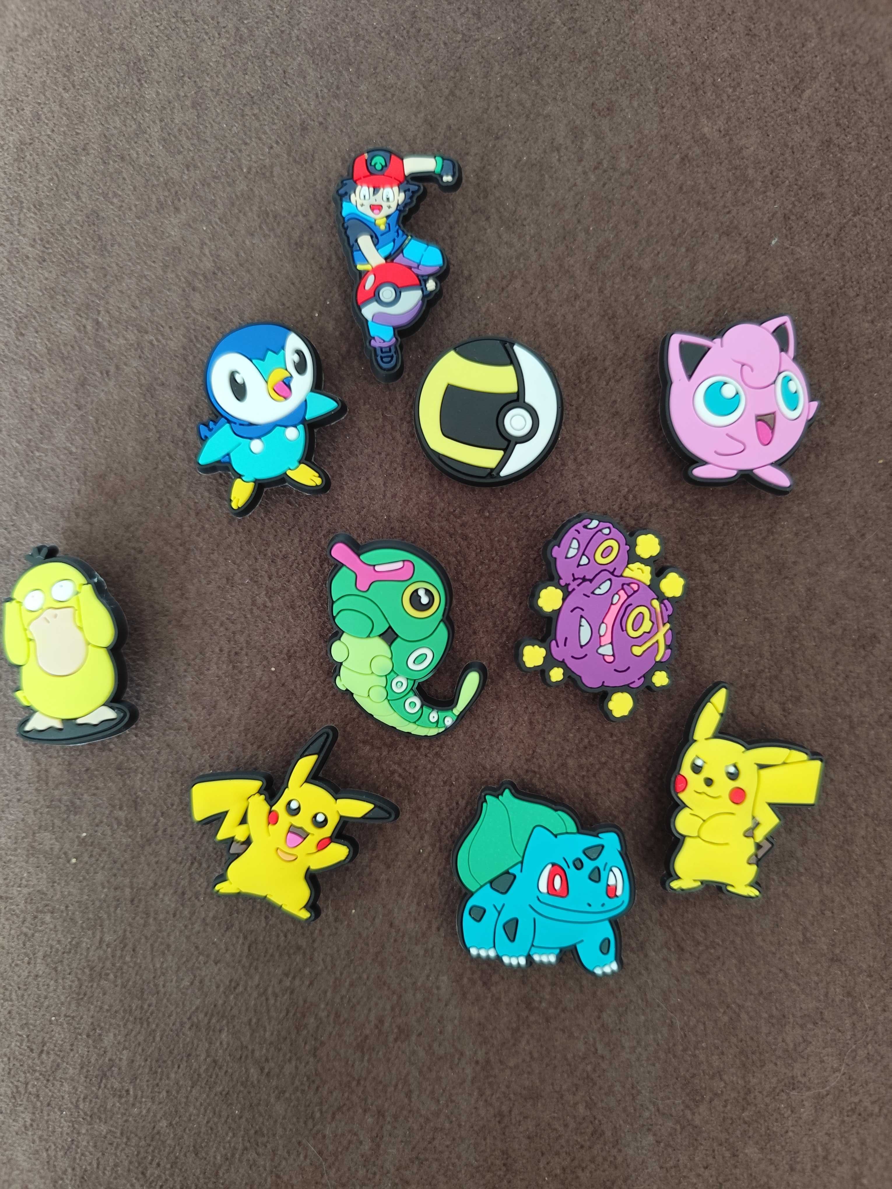 Zestaw przypinki pokemon do butów crocs 10sztuk