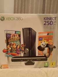 Xbox 360 250GB + Kinekt +2 pady + 4 gry Minecraft Simsy Dance Sport