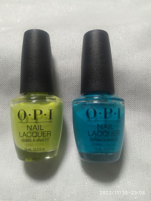 Lakiery OPI. Pump Up the Volume i Dance Party Teal Down