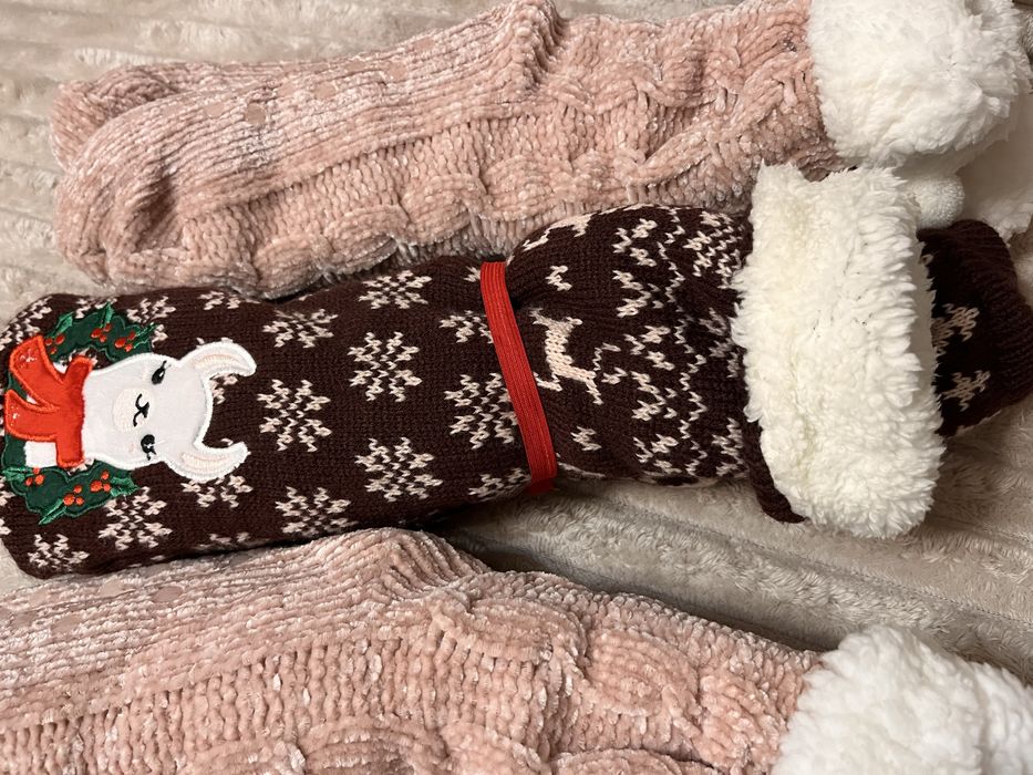 Носки  - утеплені новорічні