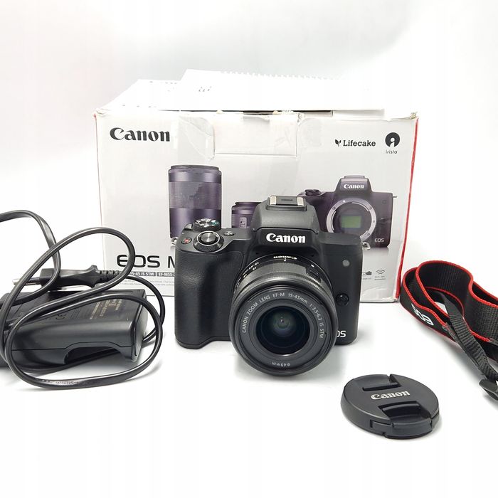 Aparat fotograficzny canon m50 15-45 bardzo zadbany