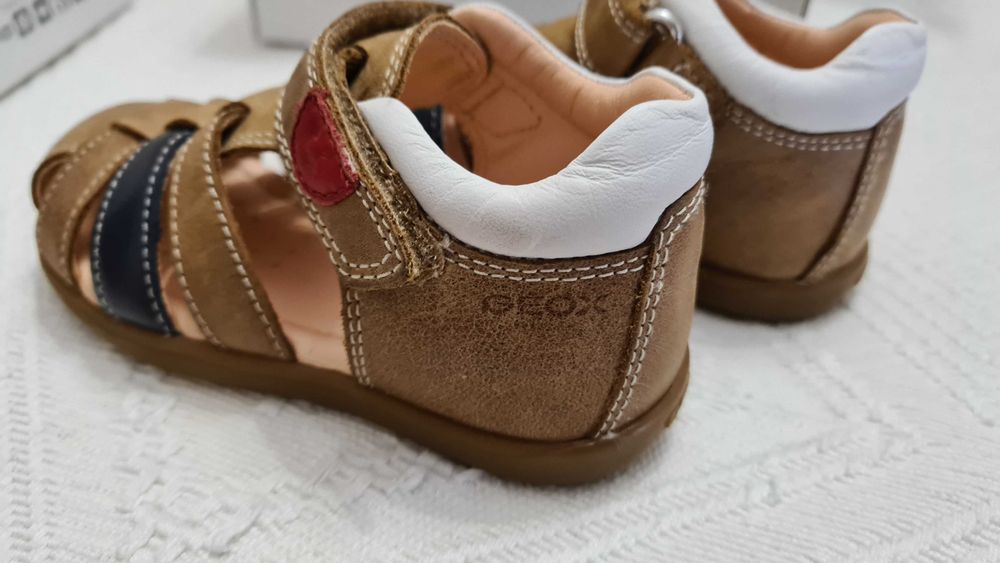 Sandálias de Criança Geox Macchia Baby Caramel - Tam. 23 - COMO NOVAS