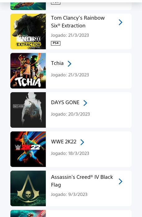 Jogos PS4 e algum PS5