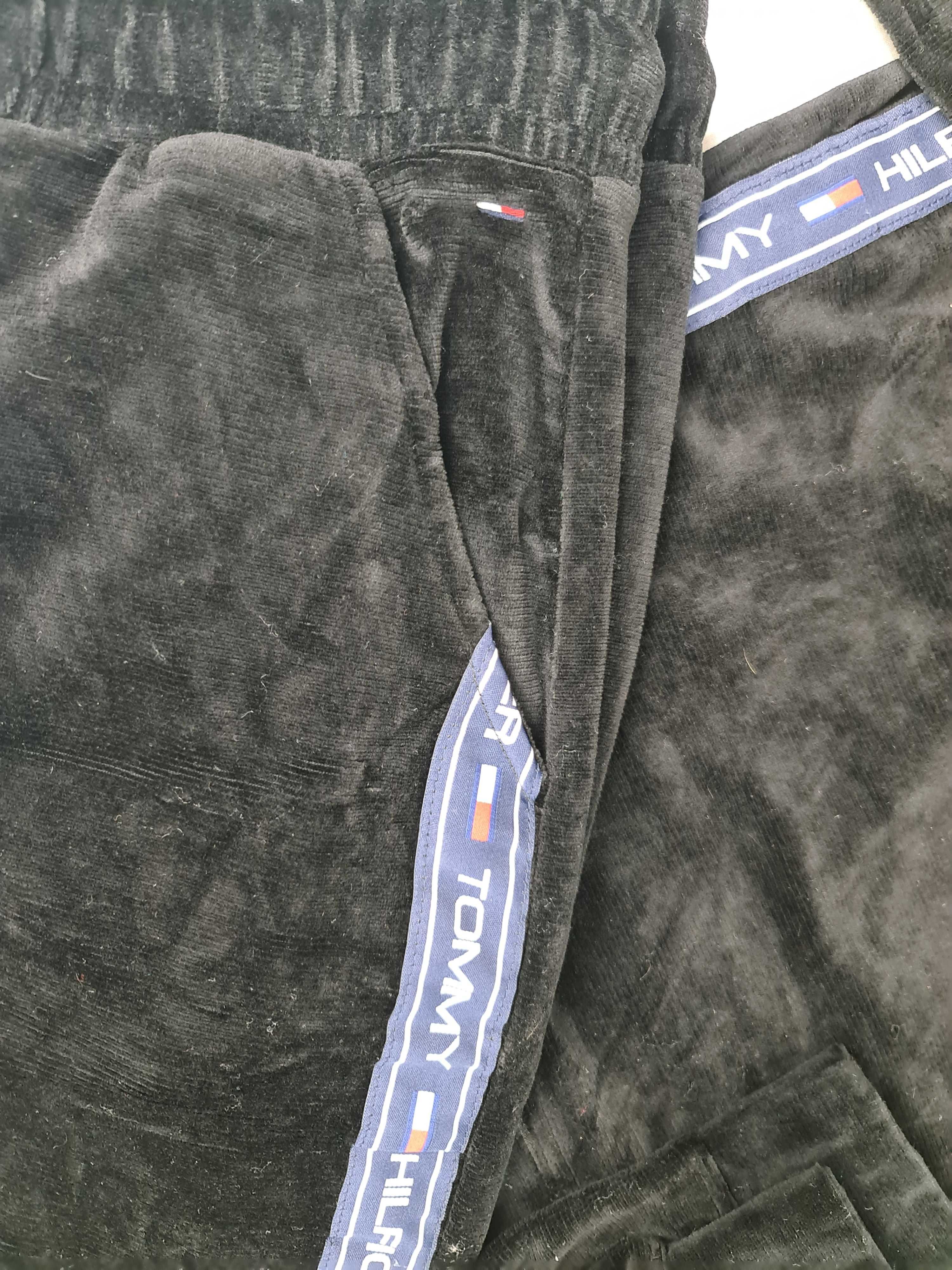 Komplet dresu Tommy Hilfiger Ultra Premium dres welur lampas OUTLET