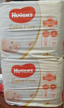 Продам подгузники Huggies extra care 2