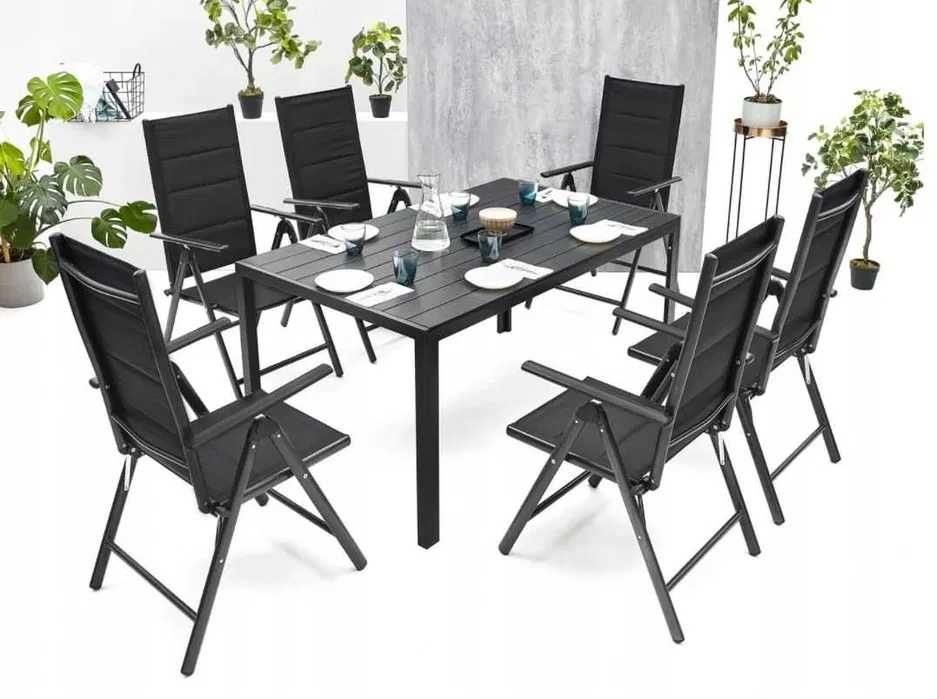 Meble Ogrodowe Zestaw STÓŁ 6+1 NA TARAS BALKON