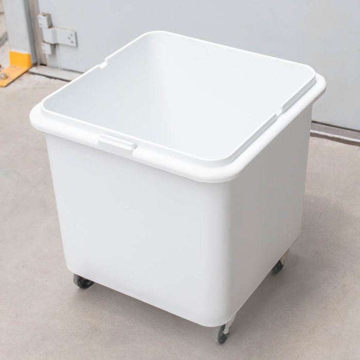 Pojemnik gastronomiczny na produkty sypkie biały 56x56x60 cm UŻYWANY