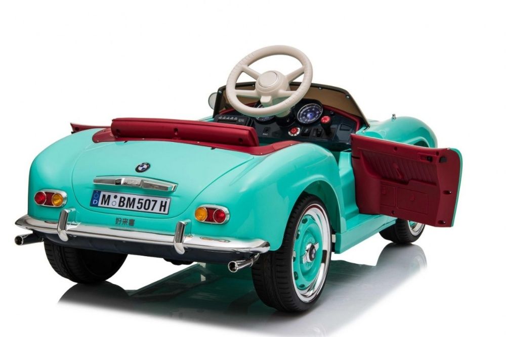 Pojazd BMW 507 Retro na akumulator EVA Ekoskóra LED MP3 pilot SX1938