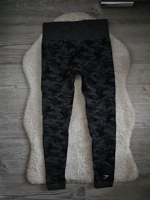 Legginsy gymshark Rozmiar S Camo Moro Wysoki stan spodnie Gymshark