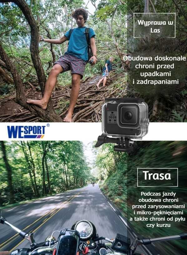 Obudowa podwodna 60m + filtry Go Pro Hero 9, 10 i 11 MEGA ZESTAW
