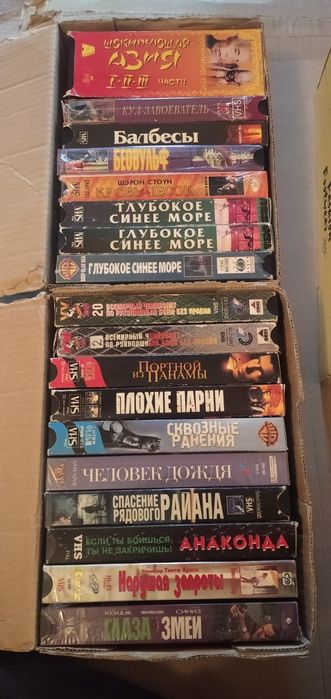 Коллекция видеокассеты: вестерн, боевики, ужасы, фантастика