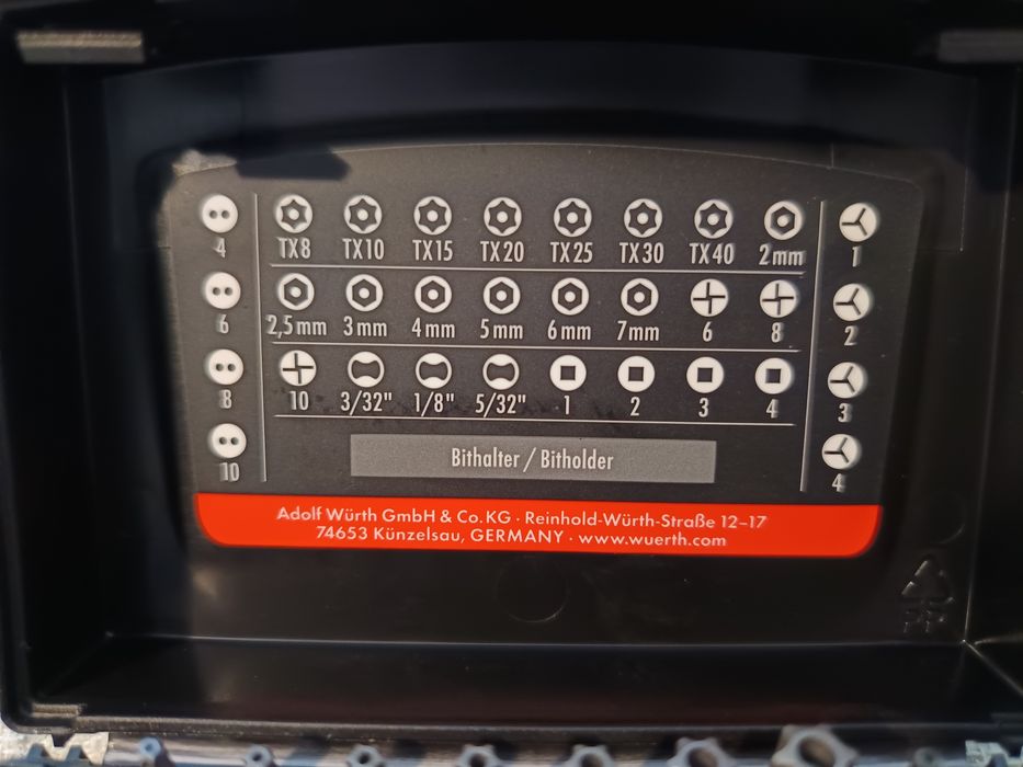 WURTH !!! Zestaw bitów 33 elementy !!!