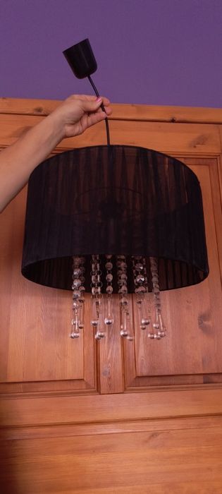 Żyrandol czarny sprzedam