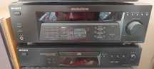 Amplituner Sony STR-DE 185 + odtwarzacz CDP-XE 270