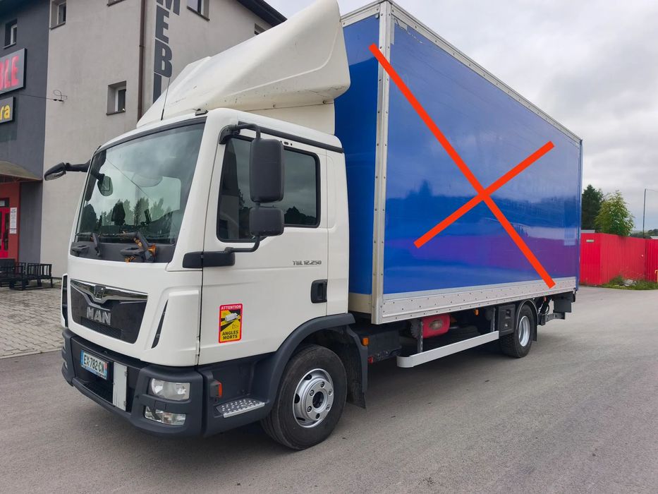MAN TGL 12.250 podwozie do zabudowy  laweta autolaweta kiper wywrotka hakowiec beczka hds skrzynia