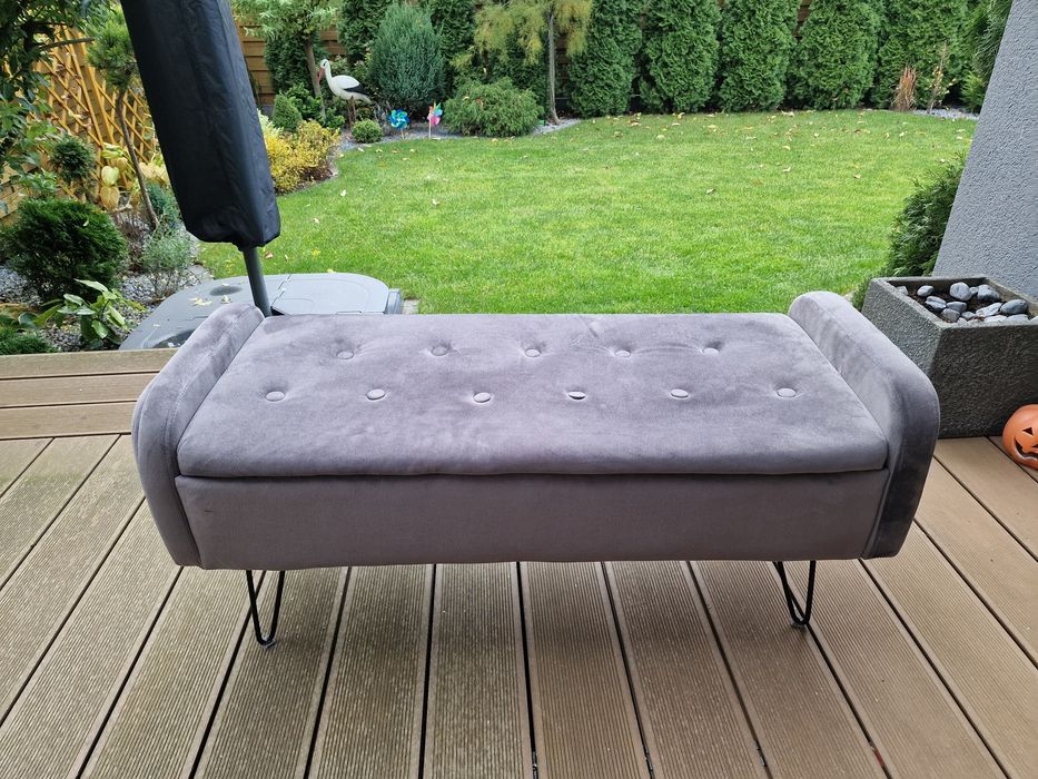 Ławka z pojemnikiem Homla do przedpokoju pufa