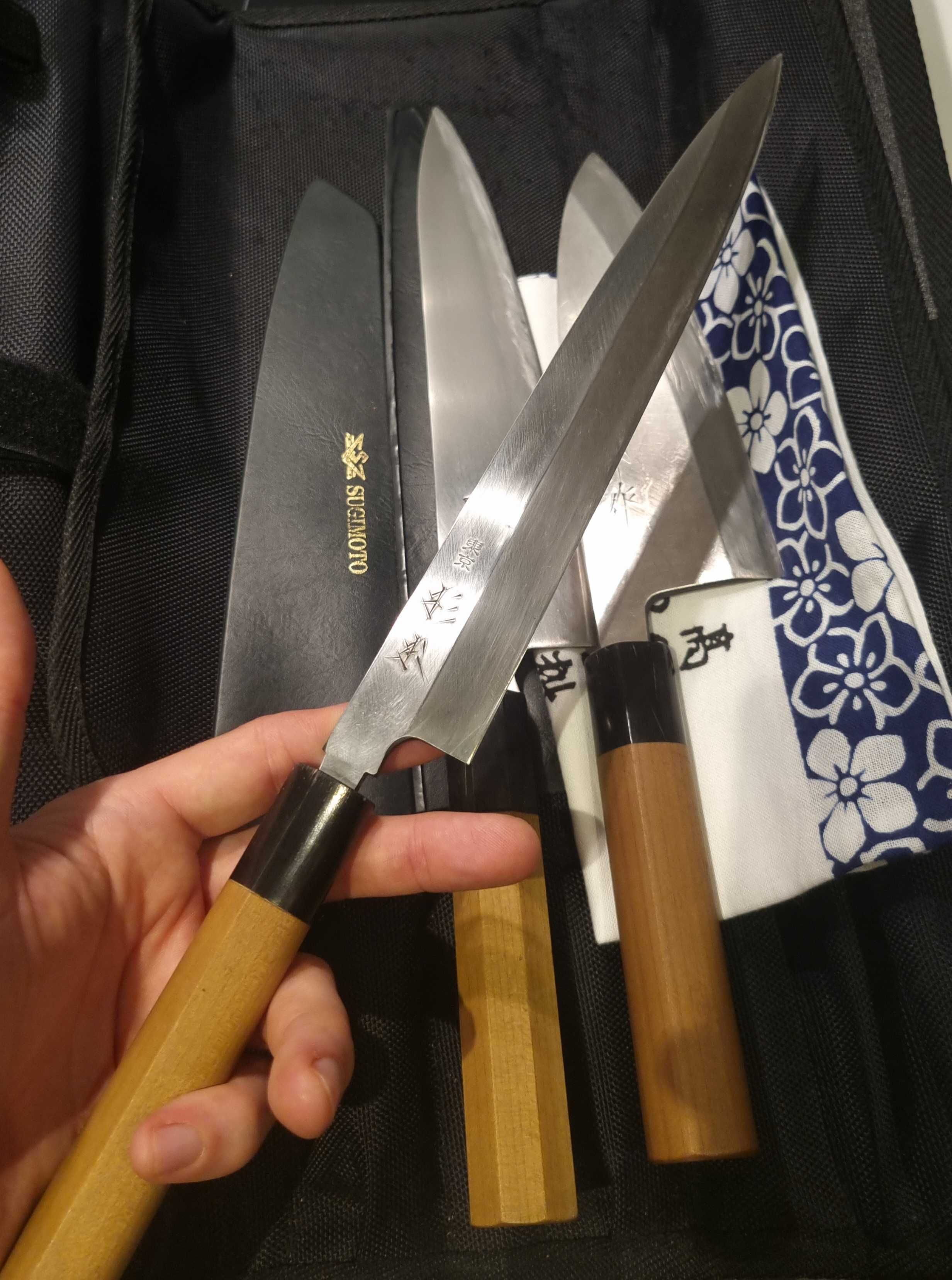 Sprzedam ręcznie robione noże z Japonii targ Tsukiji Deba Gyuto Yanagi