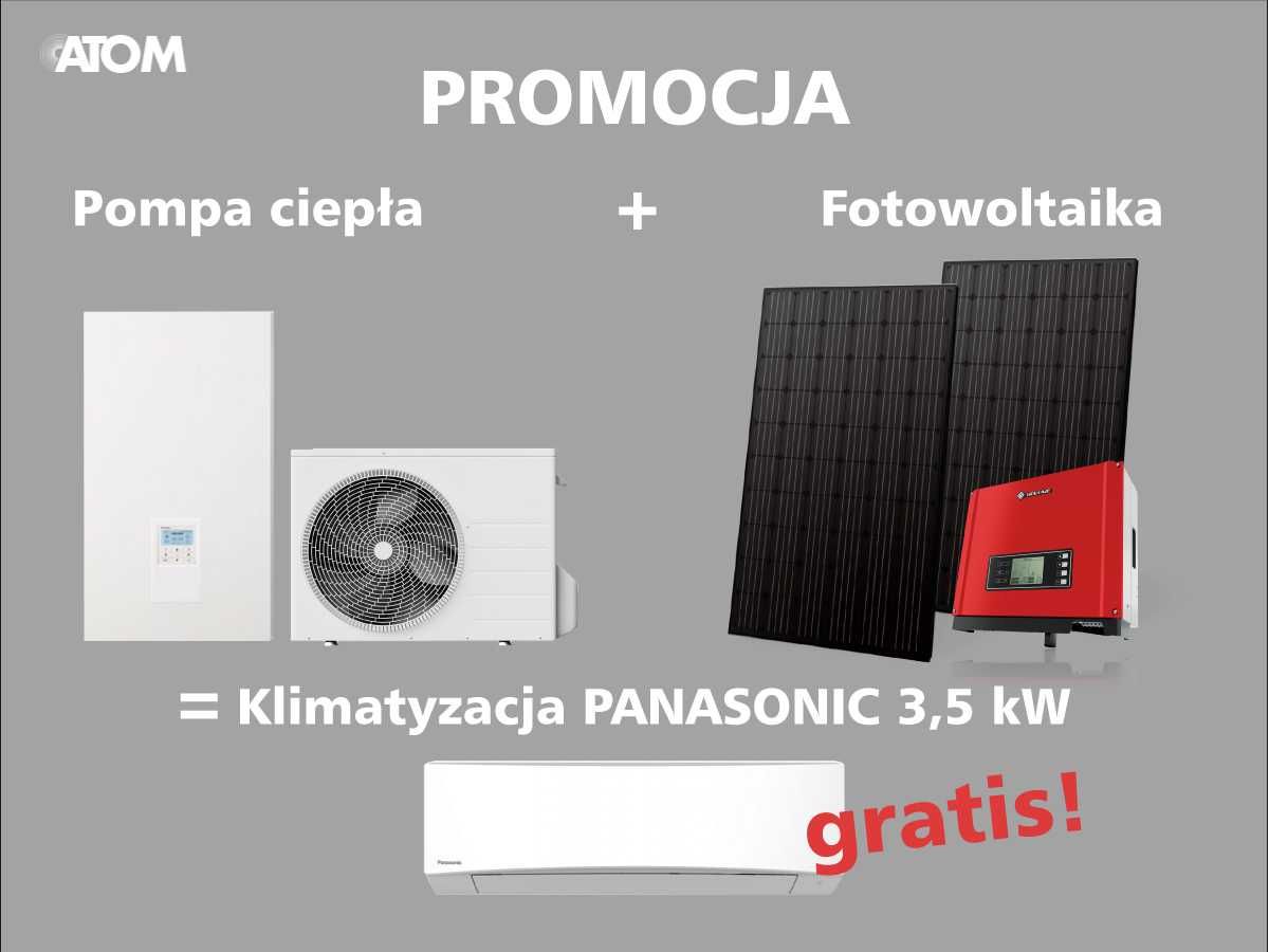 ATOM - Fotowoltaika, 10 kWp z montażem 34 850 pln, dotacje