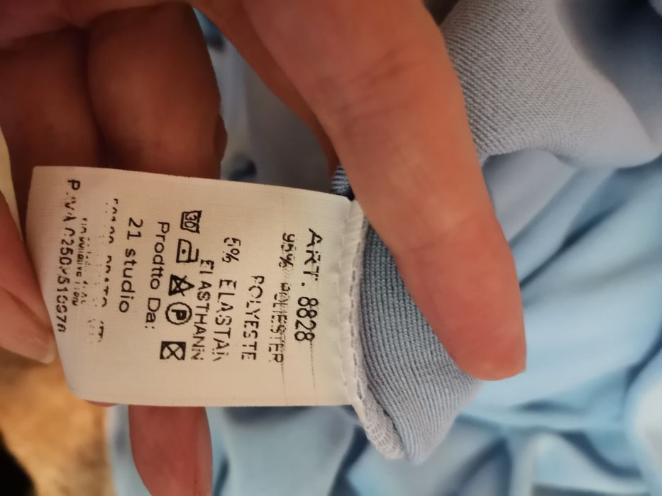 Nowy dres welurowy błękitny niebieski dresowe spodnie tasiemka z tyłu