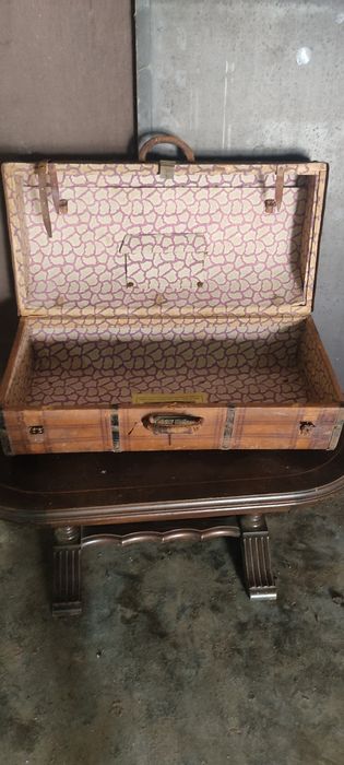 Mala vintage de couro