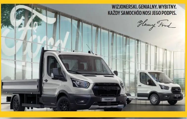 Ford E-Transit skrzynia z burtami 3,6m  Automat 2025