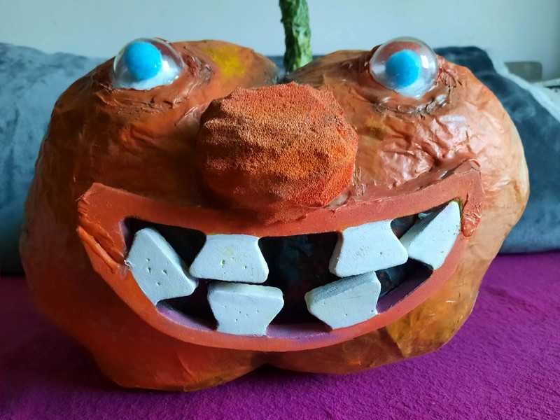 Pan Dyniaczek, na Halloween, dynia hand made, DIY, rękodzieło, pumpkin