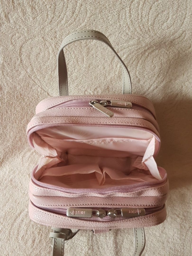 Маленькая розово-серая дорожная сумка Antler