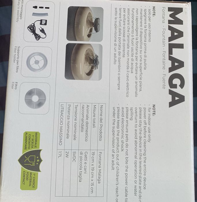 Fonte de água para gatos