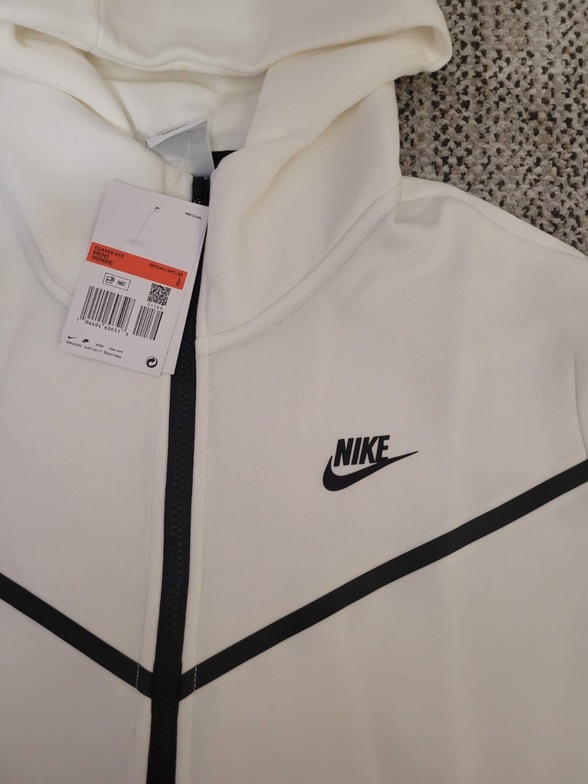 Nowy ! Komplet Nike Tech Fleece White L