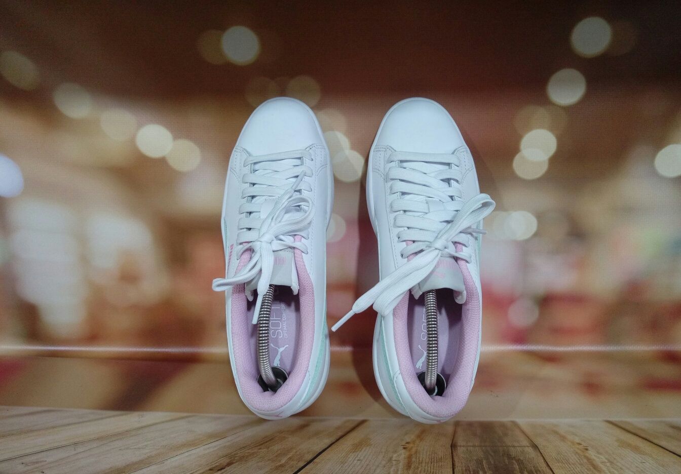 Оригинал новые белые кожаные кроссовки кеды Puma