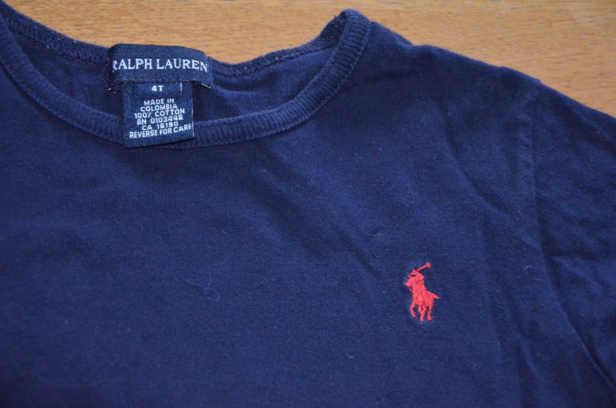 t-shirt Ralph Lauren 98-104- cm/4 lat granat