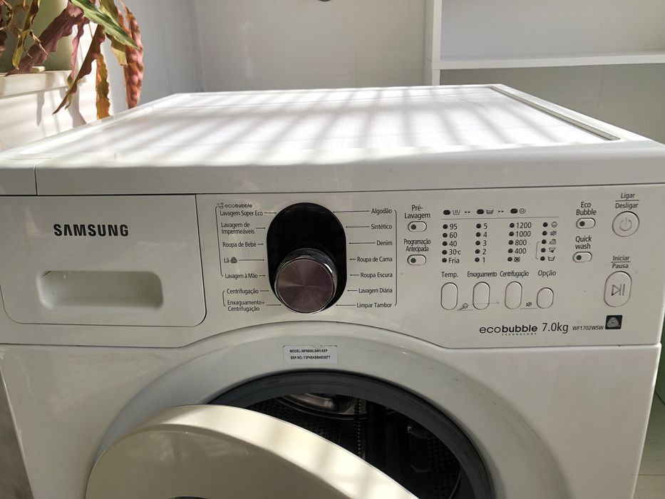 Máquina Lavar Roupa SAMSUNG ECOBUBBLE 7Kg