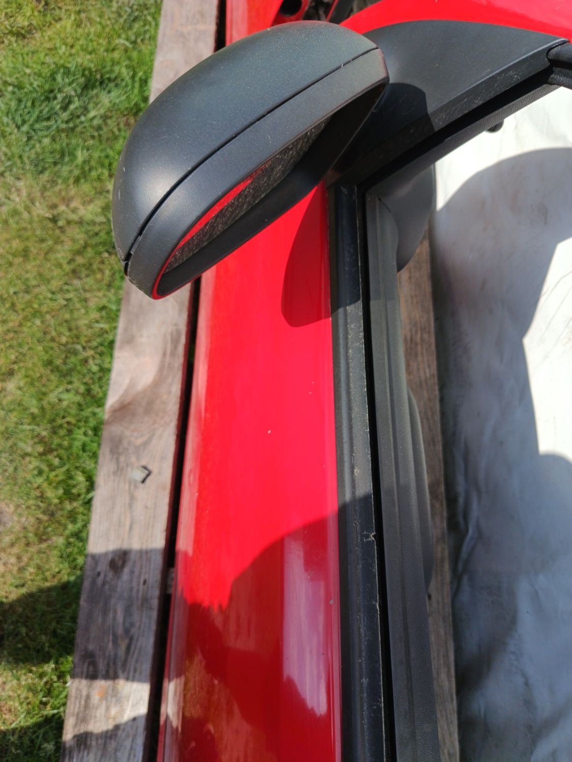 Drzwi Lewe Opel Corsa C 05r Z547 Czerwone Kompletne Tanio