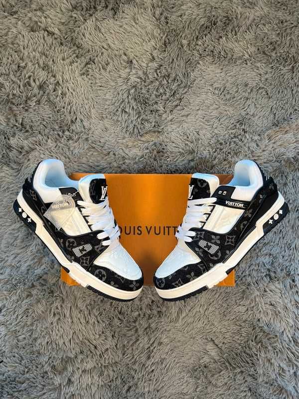 ButyBlack LouisVuitton LvDamskie i MęskieCasualoweTrampki Trainer,43
