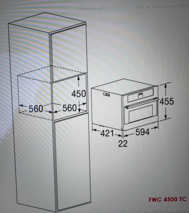 Chłodziarka do wina Fulgor Milano FWC 4500 TC FO WH białe szkło