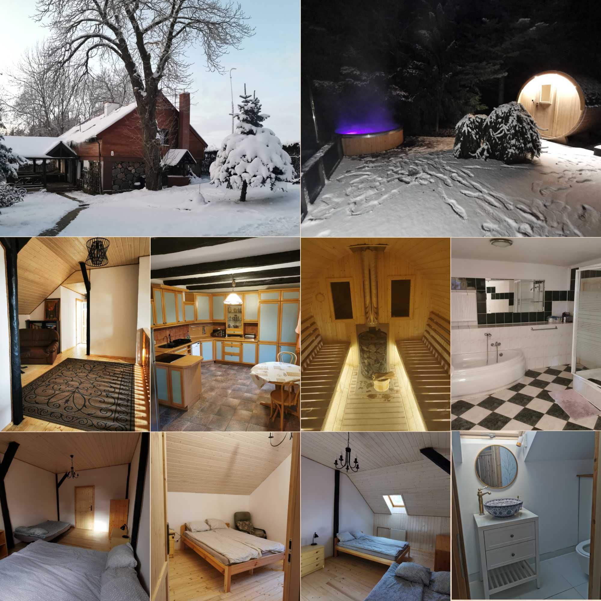 Dom na wylacznosc jezioro Kawalerskie Panieńskie Mazury SAUNA JACUZZI