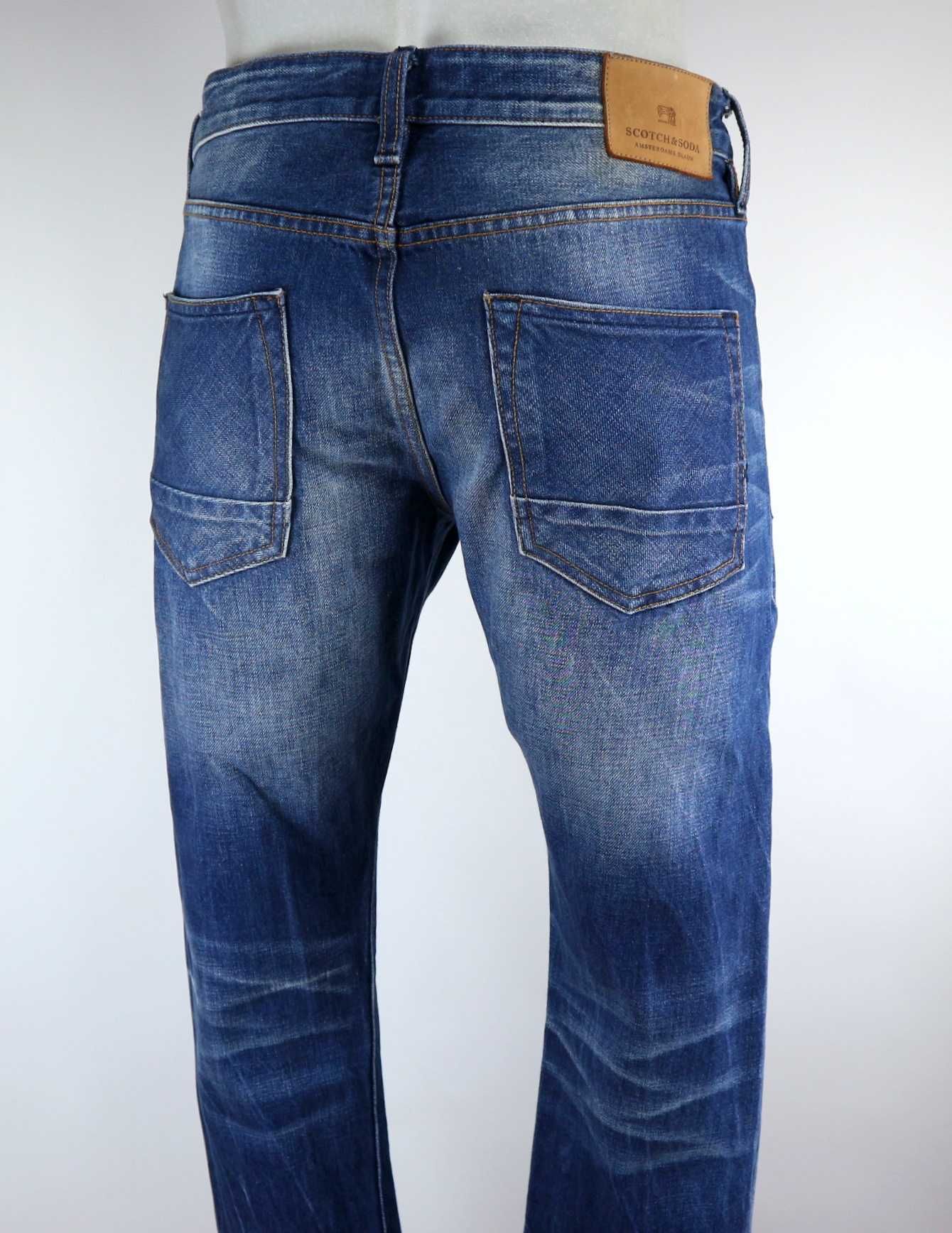 Scotch & Soda Ralston spodnie jeansy W32 L32 pas 2 x 42 cm