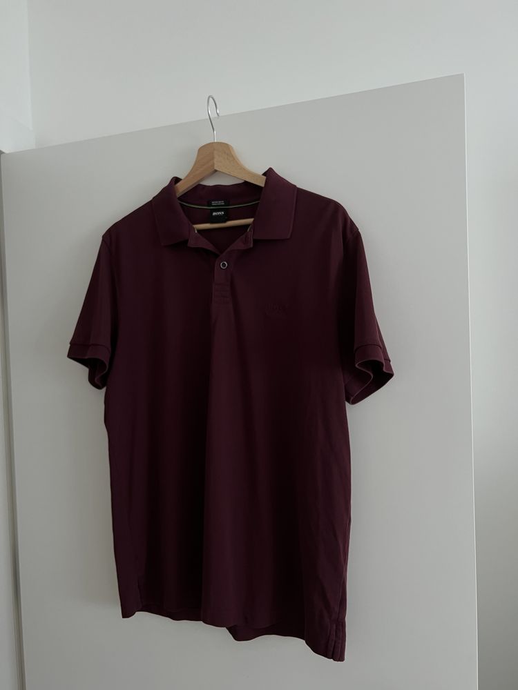 t-shirt polo Hugo Boss bawełna