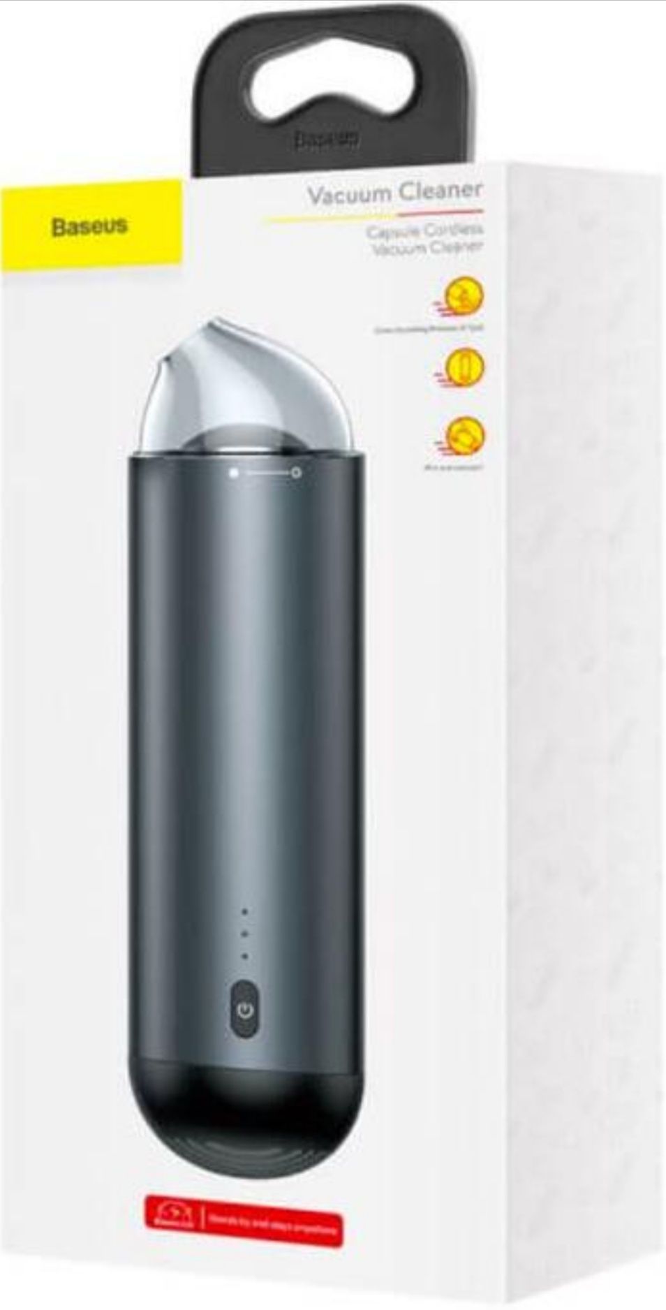 Портативный автомобильный пылесос Baseus Capsule Vacuum Cleaner