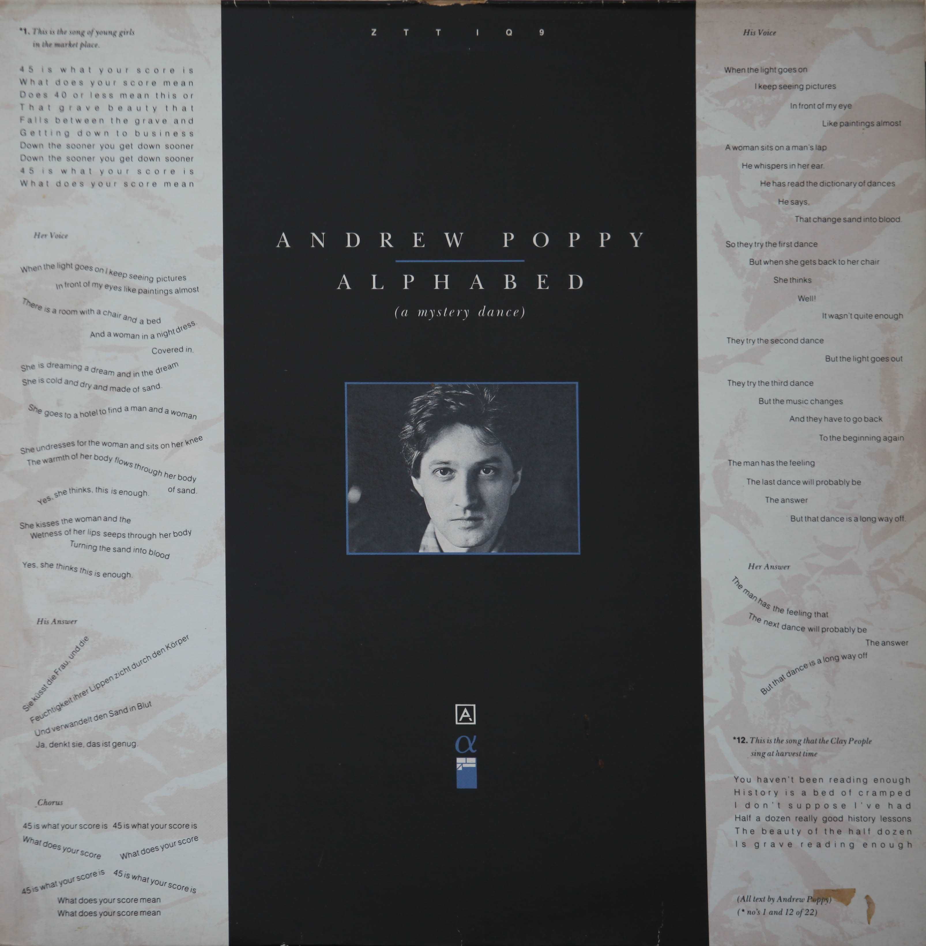 Andrew Poppy,  Alphabed