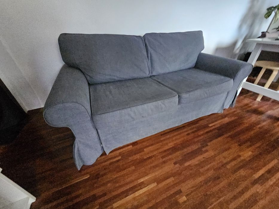 Okazja! Sofa rozkladana IKEA EVERTSBERG 2-osobowa szara kanapa