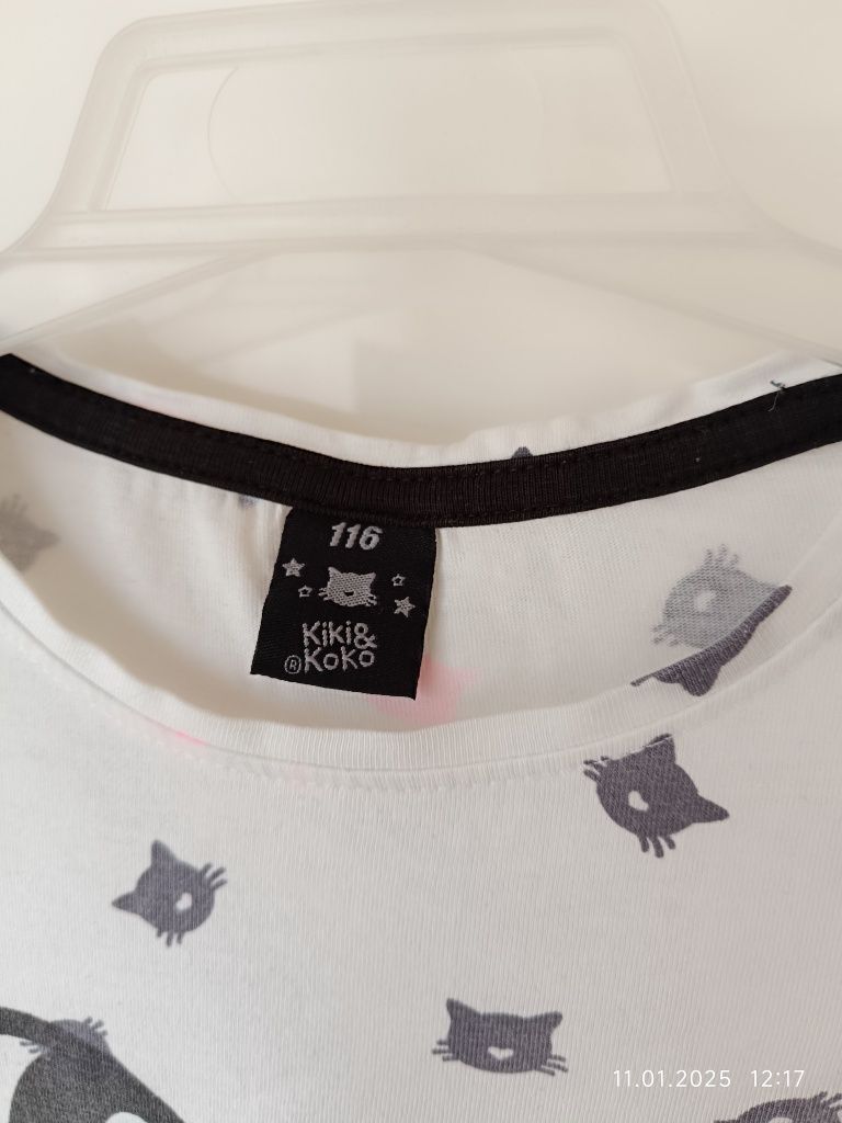 Koszulka bawełniana Kiki&Koko Meow r 116