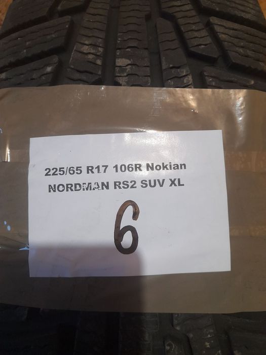 Шини Nokian Nordman RS2 SUV 225/65 R17 106R XL Б/У 6 мм