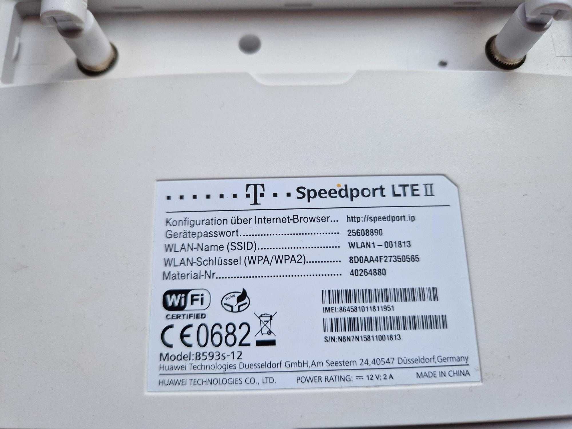 Router SpeedPort LTE II Huawei B593s-12