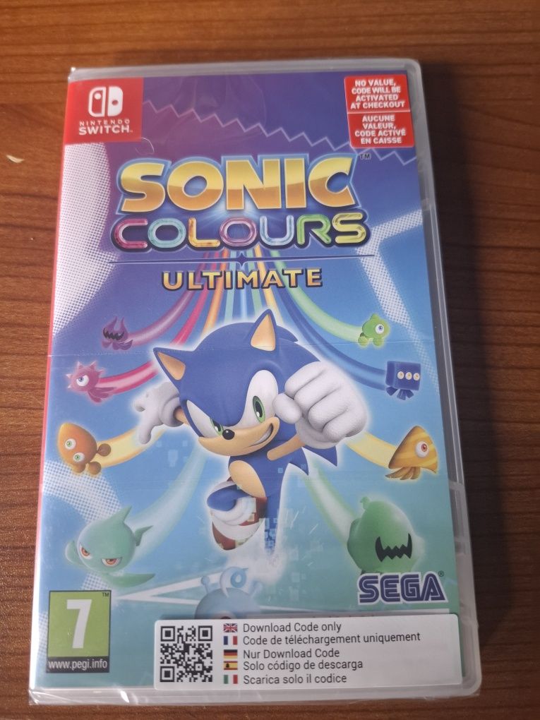 Sonic Colours Nintendo Switch Nowa Folia Kod