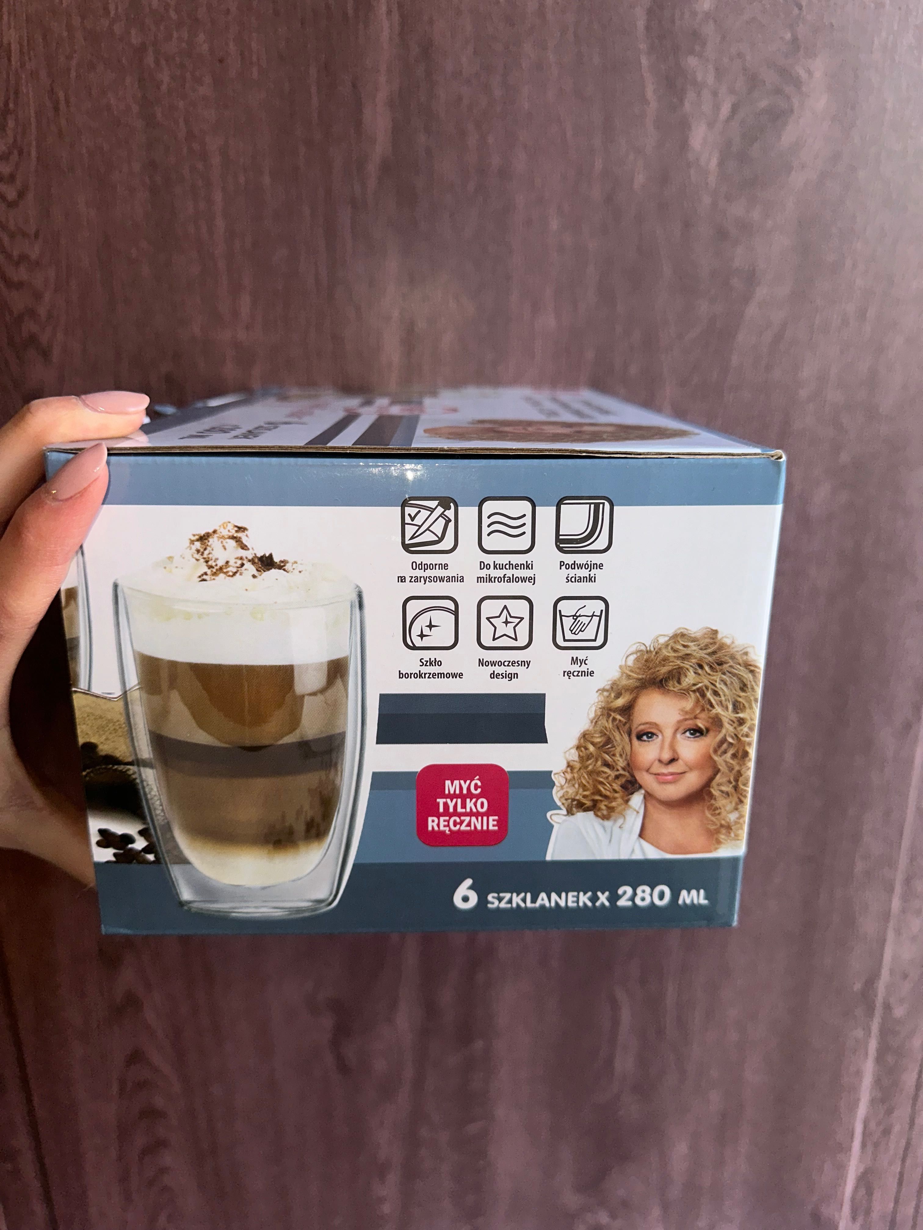 Szklanki Magda Gessler MH Home 6 szt nowe 280 ml z podwójnym szkłem