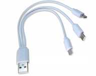 Rozdzielacz Kabel USB 3w1 USB-C MICRO-USB iPhone
