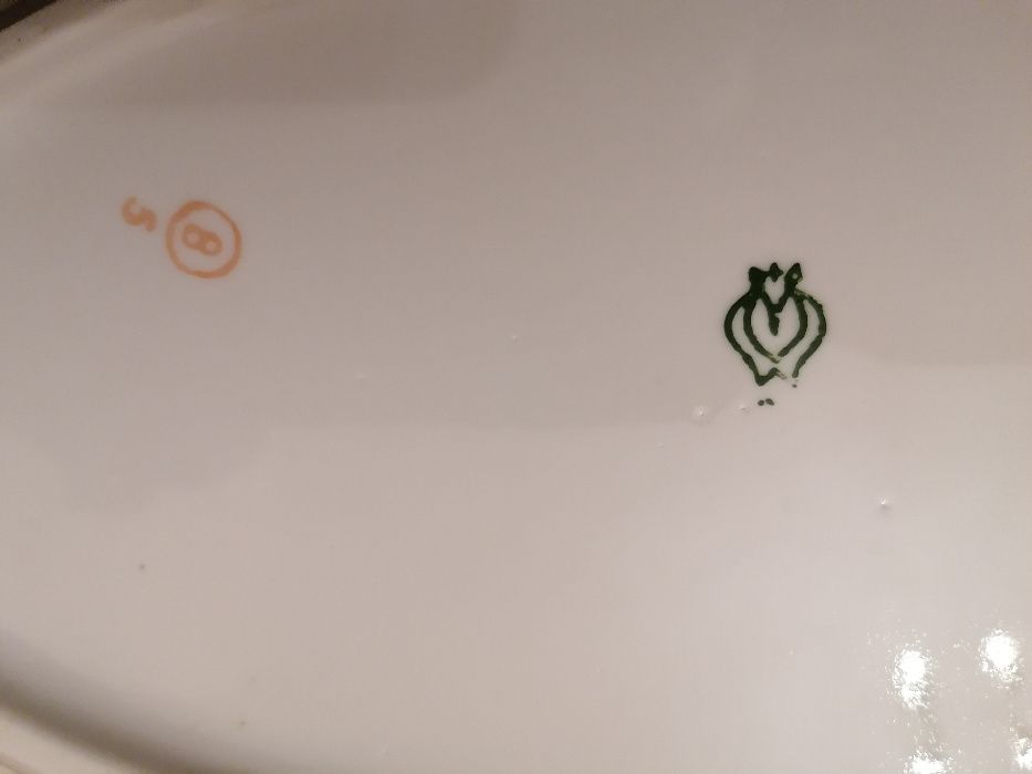 Półmisek biały prl stary