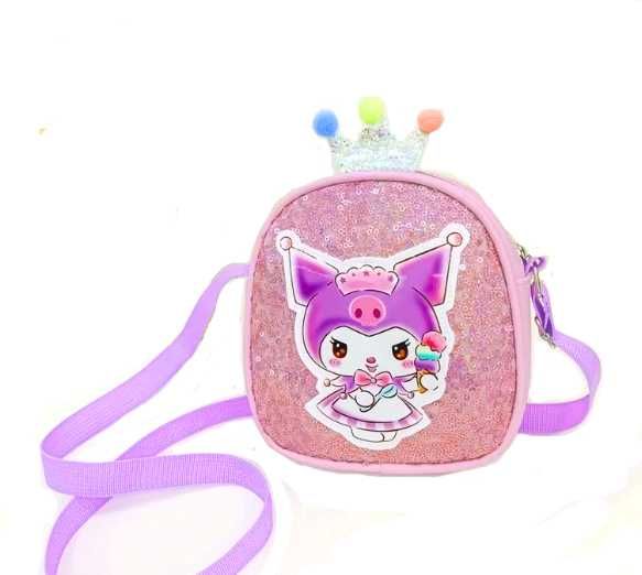 stylowa torba holo na ramie listonoszka Kuromi Hello Kitty Sanrio